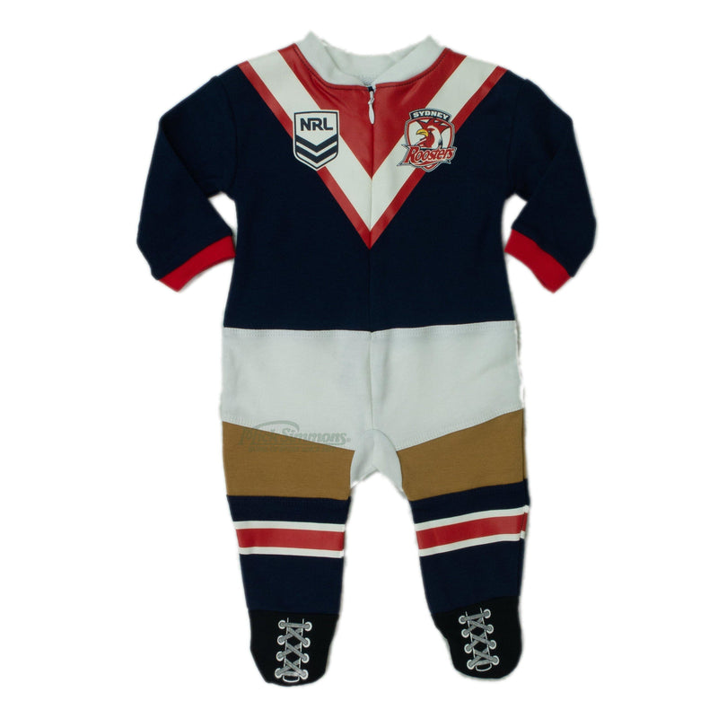 Sydney Roosters Original Footysuit Romper Kids Baby Infants Suit - Mick Simmons Sport