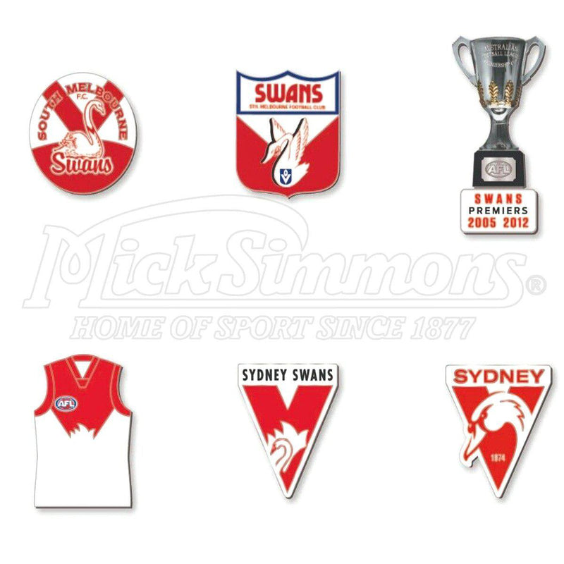 Sydney Swans AFL Evolution Series Collection Team Metal Logo Pin Set Badge - new