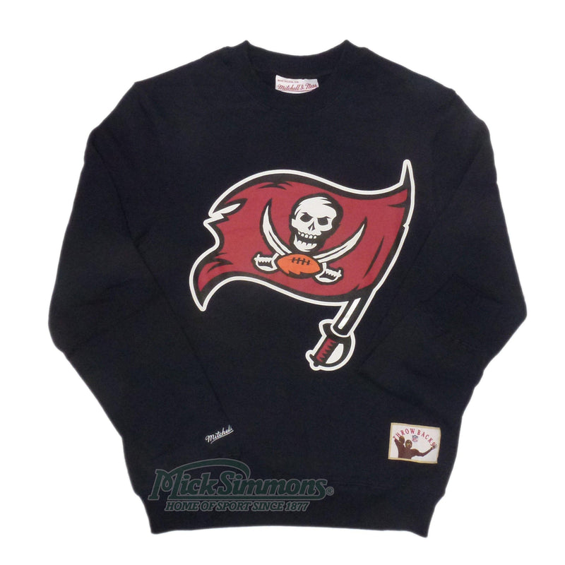 Tampa Bay Buccaneers Throwback Logo Crew NFL Long Sleeve Sweatshirt by Mitchell & Ness - new