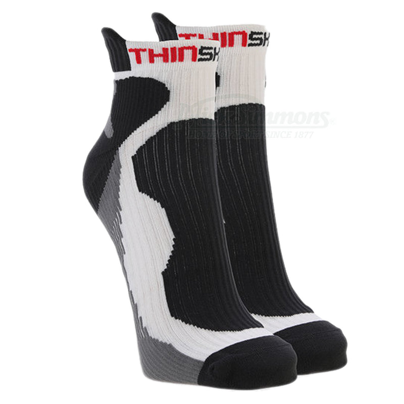 Thin Skins White Anklet Compression Socks - Black/Gold  Black/Silver Thinskins - new