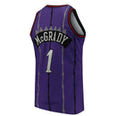Toronto Raptors Tracy McGrady 1 Road 1998-99 Hardwood Classics Swingman by Mitchell & Ness - Purple - new