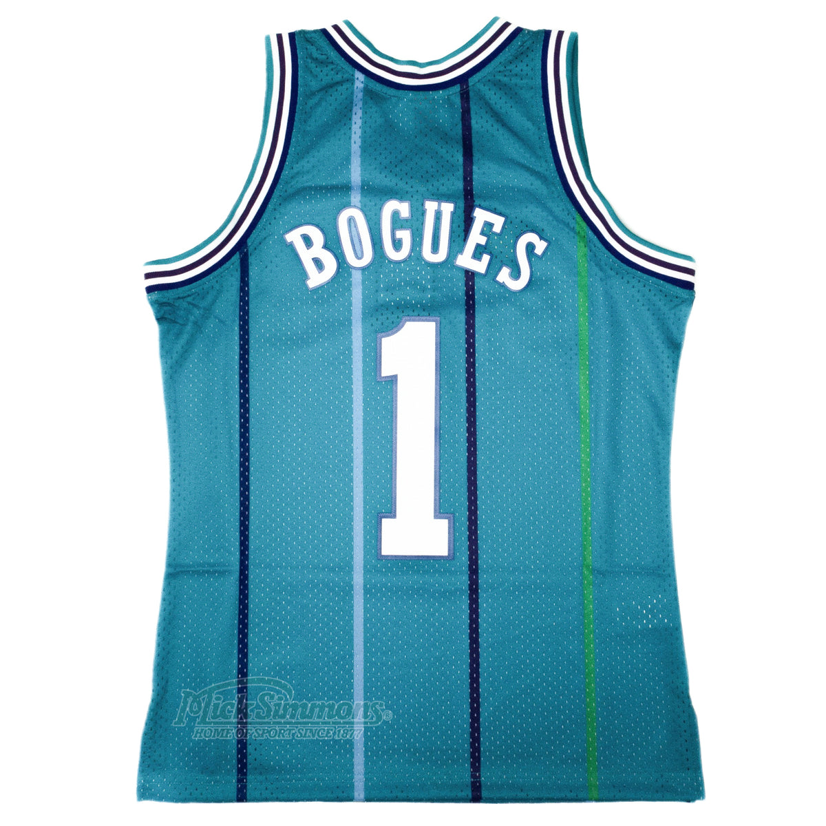 Charlotte Hornets Muggsy Bogues 1992 93 Hardwood Classics Swingman NBA Road Jersey by Mitchell Ness