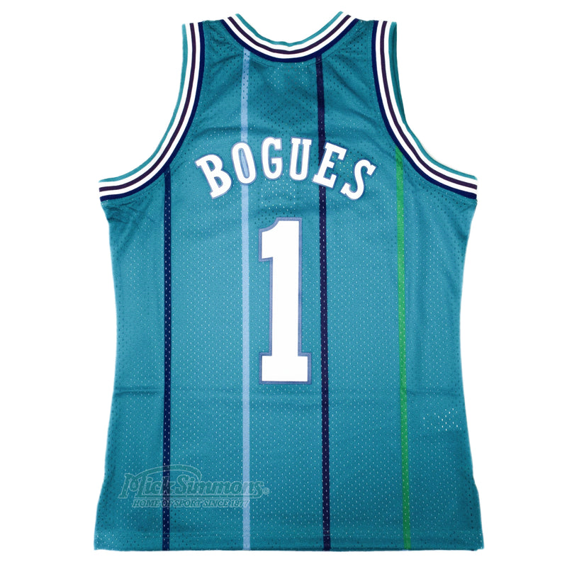 Charlotte Hornets Muggsy Bogues 1992-93 Hardwood Classics Swingman NBA Road Jersey by Mitchell & Ness - new