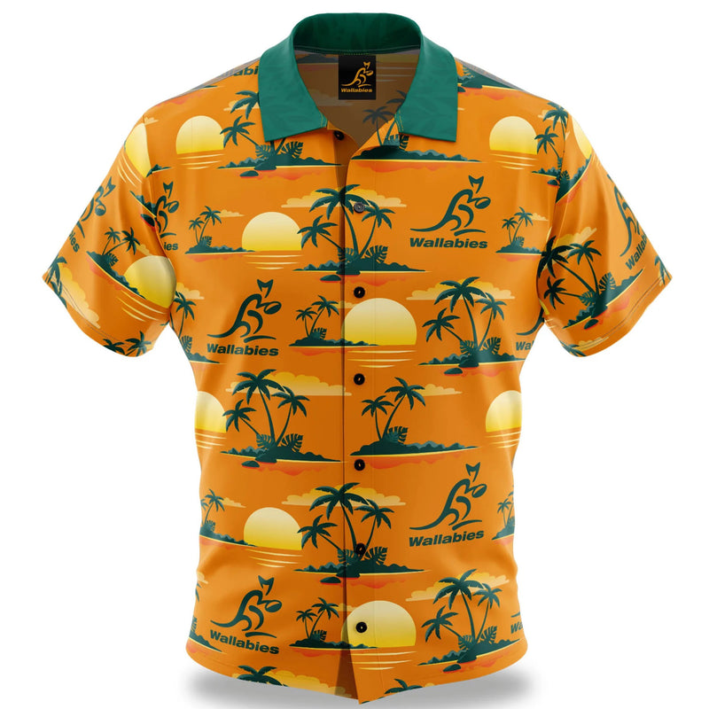 Wallabies Australian Hawaiian Paradise Style Shirt - new
