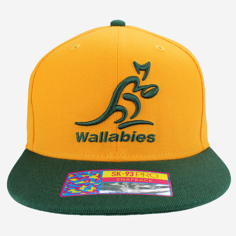 Wallabies Official Adjustable Team Cap Rugby Union Yellow - new