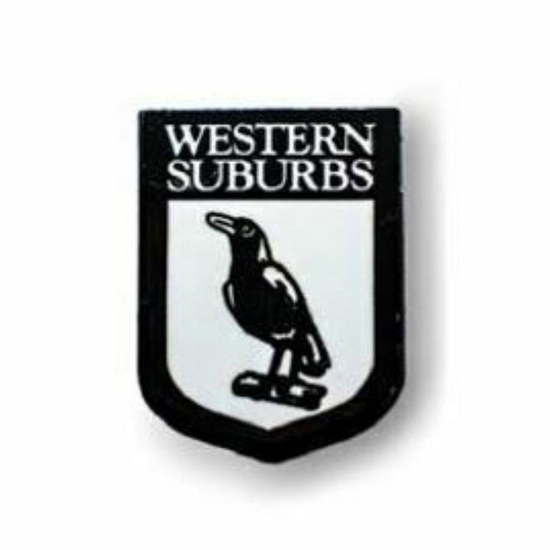 Western Suburb Magpies NRL Heritage Team Metal Logo Pin Badge - new