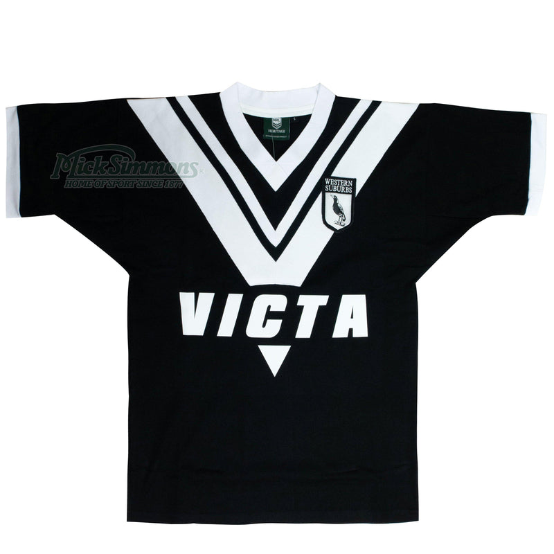 Western Suburbs Magpies 1978 NRL Vintage Retro Heritage Rugby League Jersey Guernsey - Mick Simmons Sport