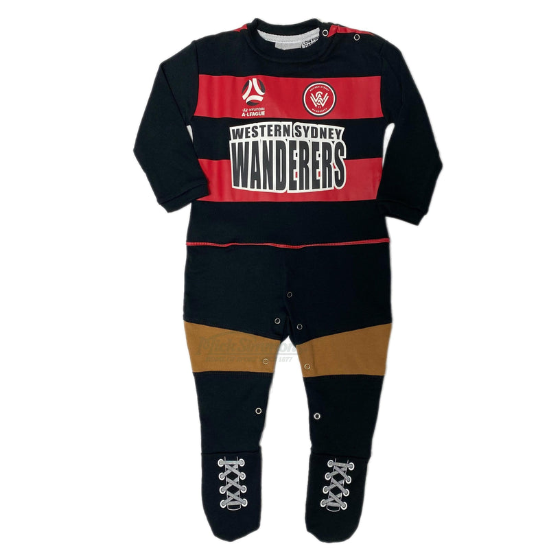 Western Sydney Wanderers Original Footysuit Romper Kids Baby Infants Suit - Mick Simmons Sport
