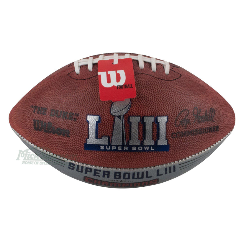 Wilson Super Bowl Liii Metallic Leather New England Patriots Championship Football - new