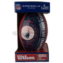 Wilson Super NFL Bowl Liii Commemorative Leather New England Patriots Championship Football - new