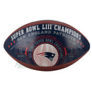 Wilson Super NFL Bowl Liii Commemorative Leather New England Patriots Championship Football - new